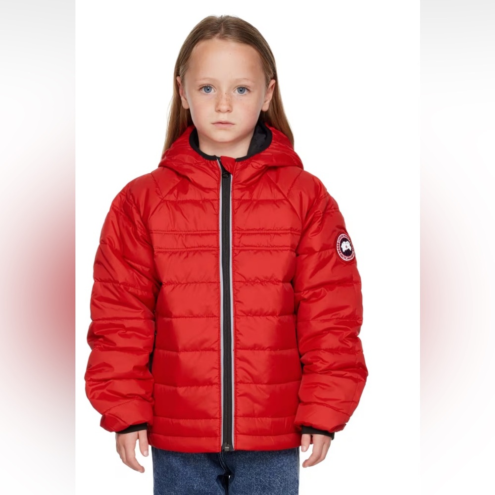 Canada Goose Bobcat Down Red Hooded Jacket